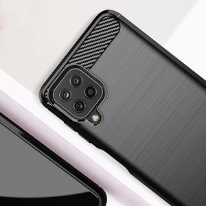 Hurtel Carbon Case elastyczne etui pokrowiec Samsung Galaxy A22 4G niebieski 6