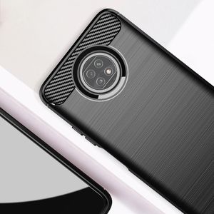 Hurtel Carbon Case elastyczne etui pokrowiec Xiaomi Redmi Note 9T 5G niebieski 5
