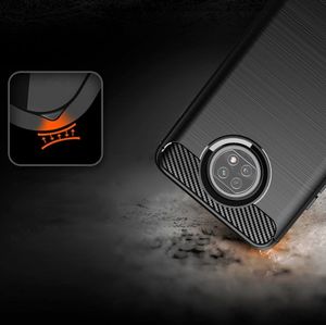 Hurtel Carbon Case elastyczne etui pokrowiec Xiaomi Redmi Note 9T 5G niebieski 7