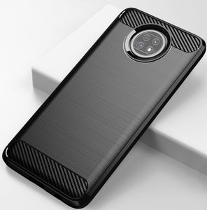 Hurtel Carbon Case elastyczne etui pokrowiec Xiaomi Redmi Note 9T 5G niebieski 8