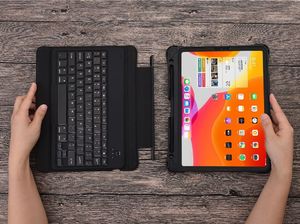 Hurtel Choetech Keyboard Case etui pokrowiec do iPad Pro 11'' 2020 / 2018 bezprzewodowa klawiatura Bluetooth czarny (BH-011) 4