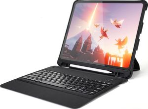 Hurtel Choetech Keyboard Case etui pokrowiec do iPad Pro 11'' 2020 / 2018 bezprzewodowa klawiatura Bluetooth czarny (BH-011) 5