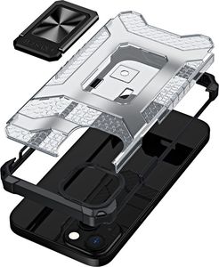 Hurtel Crystal Ring Case pancerne hybrydowe etui pokrowiec + magnetyczny uchwyt iPhone 13 mini czarny 2