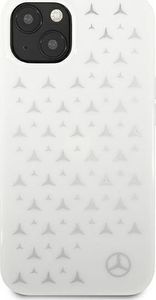Mercedes Mercedes MEHCP13SESPWH iPhone 13 mini 5,4" biały/white hardcase Silver Stars Pattern 2