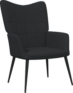 vidaXL vidaXL Fotel, 62 x 68,5 x 96 cm, czarny, obity tkaniną 1