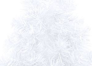 vidaXL Choinka sztuczna narożna na stojaku Biała 6