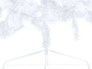 vidaXL Choinka sztuczna narożna na stojaku Biała 7