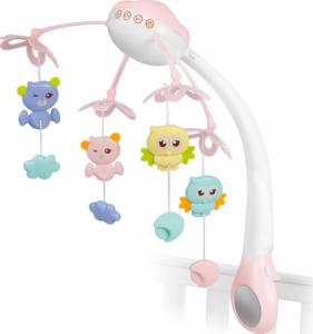 Ricokids Karuzela do łóżeczka z projektorem RK-813 różowa 2