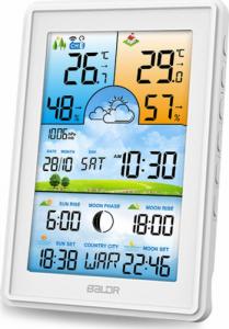 Stacja pogodowa Berdsen Stacja pogodowa z wyświetlaczem BD-906 biała 3