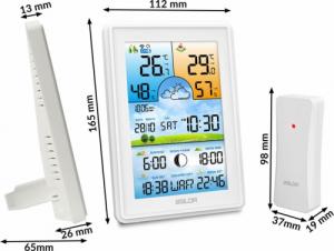 Stacja pogodowa Berdsen Stacja pogodowa z wyświetlaczem BD-906 biała 6