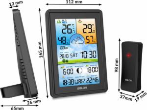 Stacja pogodowa Berdsen Stacja pogodowa z wyświetlaczem BD-906 czarna 6
