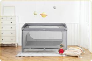 Ricokids Łóżeczko turystyczne + materac + torba125 x 65 x 78 cm RK-240 szare 8