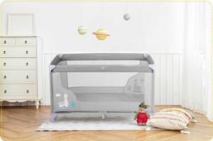 Ricokids Łóżeczko turystyczne 125 x 65 x 78 cm RK-240 szaro-lawendowe 8