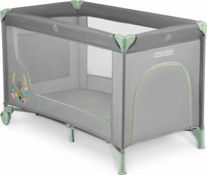 Ricokids Łóżeczko turystyczne 125 x 65 x 78 cm szaro-miętowe (RK-240) 3