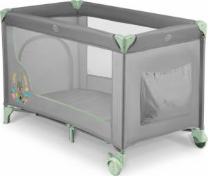 Ricokids Łóżeczko turystyczne 125 x 65 x 78 cm szaro-miętowe (RK-240) 5