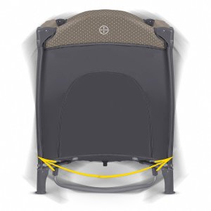 Ricokids Łóżeczko turystyczne + materac + torba 125 x 65 x 78 cm RK-242 antracyt 3