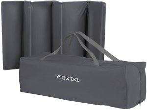 Ricokids Łóżeczko turystyczne + materac + torba 125 x 65 x 78 cm RK-242 antracyt 9
