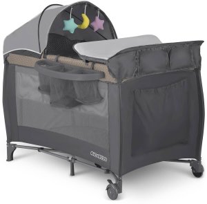 Ricokids Łóżeczko turystyczne + materac + torba 125 x 65 x 78 cm RK-242 antracyt 15