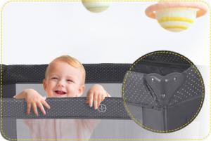 Ricokids Łóżeczko turystyczne 125 x 65 x 78 cm RK-242 antracyt 5