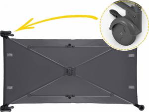 Ricokids Łóżeczko turystyczne 125 x 65 x 78 cm RK-242 antracyt 10