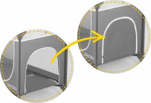 Ricokids Łóżeczko turystyczne 125x65x78cm RK-241 szare 7