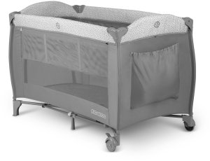 Ricokids Łóżeczko turystyczne + materac + torba 125x65x78cm RK-242 szare 3