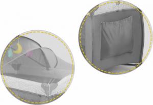 Ricokids Łóżeczko turystyczne 125x65x78cm RK-242 szare 9