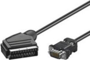 Kabel MicroConnect Scart - D-Sub (VGA) 2m czarny (AVPP2HD15) 1