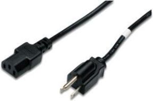 Kabel zasilający Digitus US - C13, 1.8m, czarny (AK-440106-018-S) 1