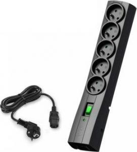 Listwa zasilająca Ever Variant przeciwprzepięciowa 5 gniazd 2 m czarna (T/LZ09-VAR020/0410) 4