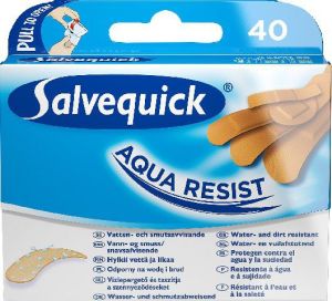 Salvequick  Plastry Aqua Resist wodoodporne 1op-40szt 1
