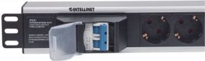 Intellinet Network Solutions Listwa zasilająca Intellinet Rackowa 19 1.5U, 6 gniazd (Schuko) H-DPR06SW 4