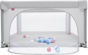 Costway Kojec dla dzieci z siatkowym wejściem na zamek błyskawiczny 8