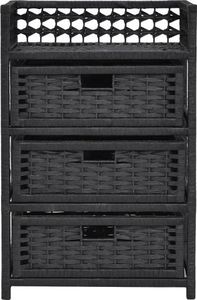 Costway Regał łazienkowi z koszami i 4 półkami 8