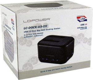 Stacja dokująca LC-Power 2.5"/3.5" SATA - USB 3.2 Gen 1 (LC-DOCK-U3-III) 2