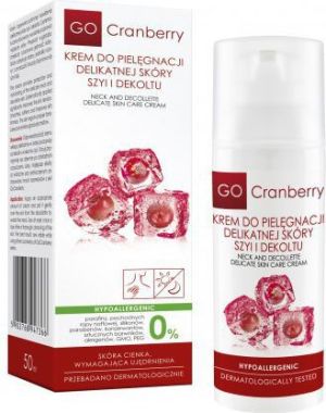 GoCranberry  Krem do pielęgnacji delikatnej skóry szyi i dekoltu 50ml 1