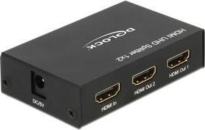 Delock PRZEŁĄCZNIK SPLITTER HDMI 1 NADAJNIK->2 ODBIORNIKI ULTRA HD 4K DELOCK - 18682 1