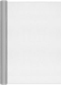 vidaXL Siatka aluminiowa, 80 x 500 cm, srebrna 3