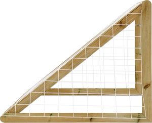 vidaXL Bramka piłkarska z siatką, 120x80x60 cm, impregnowana sosna 3