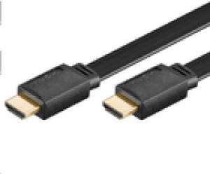 Kabel MicroConnect HDMI - HDMI 1m czarny (HDM19191V1.4FLAT) 1