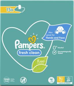 Pampers Chusteczki nawilżane FreshClean 15x80szt. (1200 szt.) 3