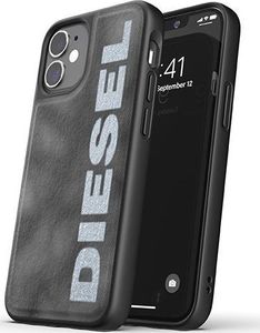 Diesel DIESEL MOULDED CASE BLEACHED DENIM IPHONE 12 MINI SZARY/BIAŁY standard 1