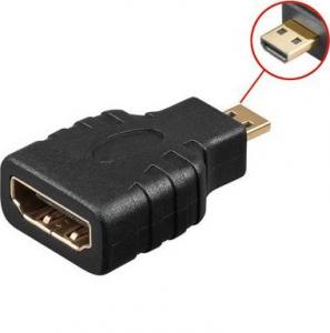 Adapter AV MicroConnect HDMI Micro - HDMI czarny (HDM19F19MM) 1
