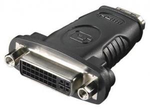 Adapter AV MicroConnect HDMI - DVI-I czarny (HDM19F24F) 1
