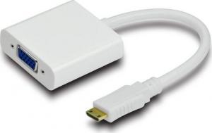 Adapter AV MicroConnect HDMI Mini  - D-Sub (VGA) biały (HDMIVGA) 1