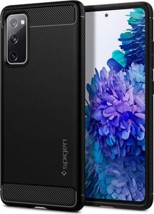 Braders Etui Spigen Rugged Armor + Szkło Hartowane do Galaxy S20 FE 11