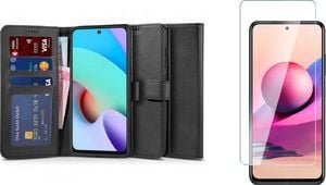 Braders Etui Wallet 2 + Szkło Płaskie do Xiaomi Redmi 10 1