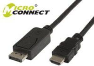 Kabel MicroConnect DisplayPort - HDMI 1m czarny (DP-HDMI-100) 1