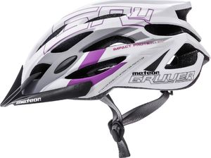 Meteor Kask rowerowy Meteor Gruver M 55-58 cm biały/szary/bakłażanowy S 2