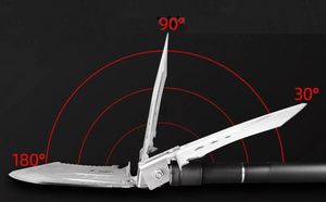 Jack Mors Składana Wielofunkcyjna Łopata Saperka Stalowa 8